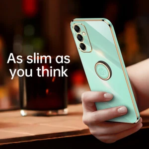 TPU Soft Ring Phone Case For Samsung Galaxy A15 A25 A55 A34 A14 Tempered Glass - Picture 1 of 28