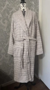 John Lewis Unisex Luxury Spa Dressing Gown/ BathRobe In Beige , Size S/M, New - Picture 1 of 10