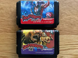 Splatterhouse Part 2 & Part 3 Japan MegaDrive Mega Drive Original Carts Only! - Picture 1 of 24