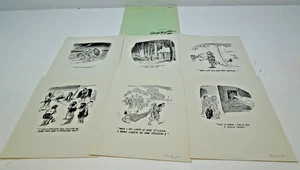 The Best Of George Houghton A Folio Of Six Cartoons About Golf Addiction - Picture 1 of 10