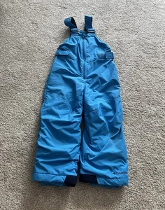 Columbia Snow Bib Pants Boys Kid’s 4T Adjustable Blue Bib Overalls Snowpants - Picture 1 of 5