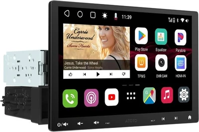 ATOTOZONE Android Autoradio 1/2 DIN con Schermo Futtuante, 4G LTE,10' 4+64 GB - Immagine 1 di 4
