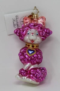 2003 Christopher Radko Fifi L' Amour Vetro Ritirato Decorazione Natalizia Barboncino Tag - Foto 1 di 8