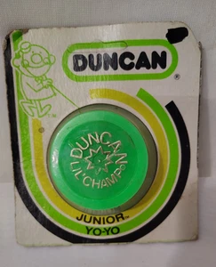 Vintage DUNCAN Lil Champ verde 407150 YO-YO sigillato in confezione con piccolo strappo - Foto 1 di 4