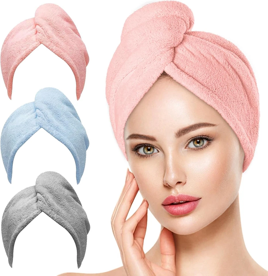 Toalha de cabelo feminina de microfibra OEAGO: meia de Natal feminina camiseta - Imagem 1 de 4