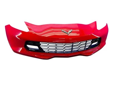 2014-2019 CHEVY CORVETTE C7 Z51 FRONT BUMPER GRILLE COVER ASSEMBLY TORCH RED OEM - Image 1 of 4