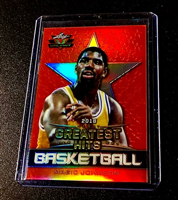 Magic Johnson (#15/35) 2018 Leaf Valiant Refractor Orange Basketball Lakers SP 1 Foto 1 de 4