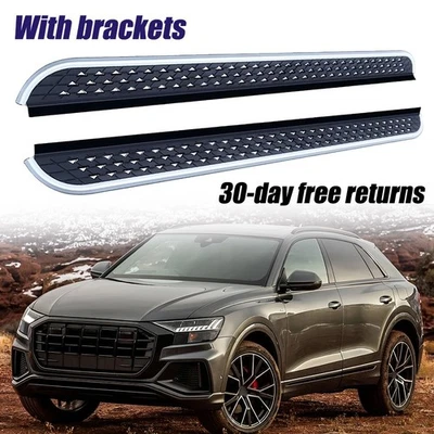 2Pcs Running Boards Nerf Bars Side Steps Fits for Audi Q8 2019-2020 - Image 1 of 4