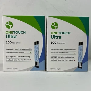 OneTouch Ultra Blue Diabetic Test Strips New 2x100  Exp  11/30/2026 - Picture 1 of 6
