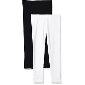Clementine Apparel Toddler Girl Athletic Soft Stretch Leggings 2 Pack, SZ 4 - Picture 1 of 5