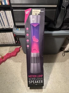NEW! Sharper Image BLUETOOTH Wireless Speaker! LAVA LAMP 17.5" SBT5005 PURPLE! - Picture 1 of 9