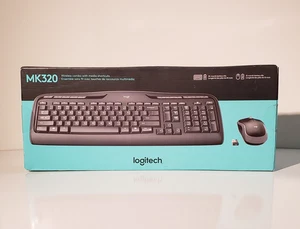Logitech 920-002836 Wireless Desktop MK320 Keyboard, Mouse & Dongle New in Box - Afbeelding 1 van 3