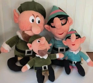 CVS Rudolph Island Misfit Toys Peluche Jefe y Alto Elfo 1999 Grande y Mini Juego de 4 - Imagen 1 de 7