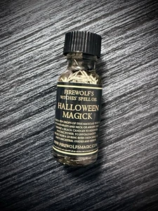 Halloween Magick Ritual Oil (Handmade, Organic, Wicca, Witchcraft, Samhain) - Picture 1 of 1