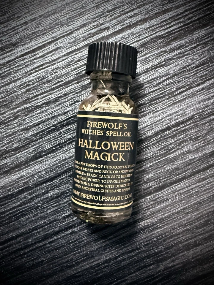 Ритуальное масло для Хэллоуина Magick (ручная работа, органическое, викка, колдовство, самайн) - Изображение 1 из 1