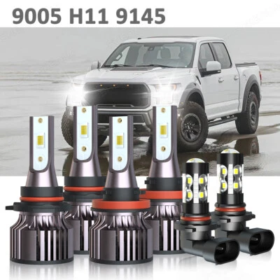 Combo de faros LED + bombillas antiniebla 6 piezas 6000K para Lexus IS250 IS350 2006-2010 Foto 1 de 4