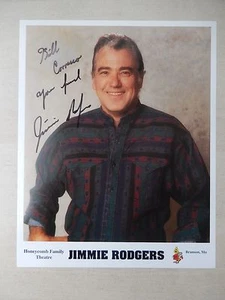 Jimmie Rodgers Autographed 8" X 10" Photograph with Letter - Picture 1 of 3
