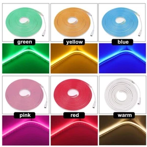 5M - 20M LED Strip Lights Waterproof Neon Rope DC12V SMD Flex Silicone Light Bar - Picture 1 of 26