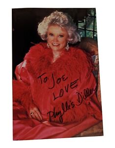 Phyllis Diller  9"x6" Inscribed and Signed Postcard Invitation Only Event