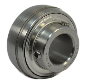 SUC204-12 3/4" Bore Stainless Steel Set Screw Locking Insert Bearing 3/4"x47mm - Picture 1 of 1