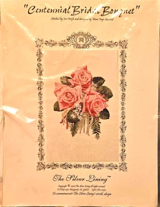 Centennial Bridal Bouquet cross stitch pattern The Silver Lining 100th design - Picture 1 of 2