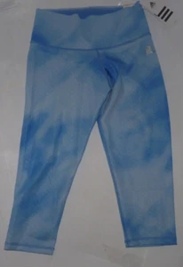 NEW ADIDAS Cloud Blue Mid Rise Leggings Pants Women S Small NEW NWT KK45 - Picture 1 of 2