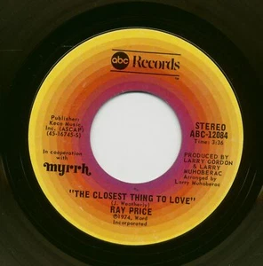 Ray Price - The Closest Thing To Love - Roses And Love Songs (7inch, 45rpm) -... - Picture 1 of 2