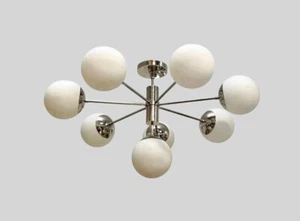 Gorgeous Mid Century Sputnik Chandelier Chrome Silver , Modern Handmade Brass - Picture 1 of 8