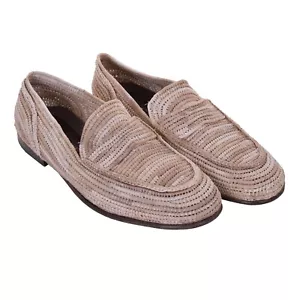 Dolce & Gabbana Moccasins Shoes Amalfi Made Bast Raffia Beige 08055 - Picture 1 of 4