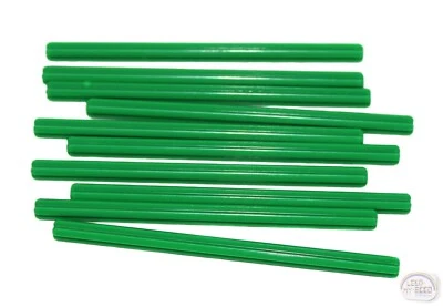 LEGO Technic - 10 x 10L Axle - Green - New - (Robot, Rod, Cross, EV3, 3737) - Image 1 of 3