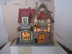 Lemax HELGA'S BEER & SAUSAGE SHOP #15270 Caddington Village 2011 retired - Picture 1 of 11