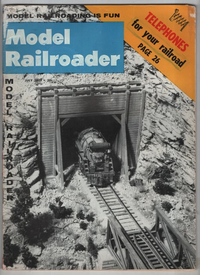 Model Railroader Mag Telephones For The Railroad July 1959 041222RNON - Image 1 of 1