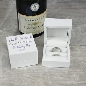 Caja de recuerdos personalizada del anillo de bodas Heart String - Imagen 1 de 6