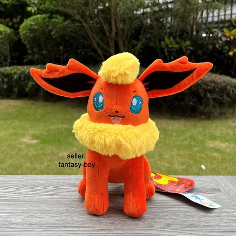 High Quality Squat Flareon 9" Plush Stuffed Toy Soft Doll Cover