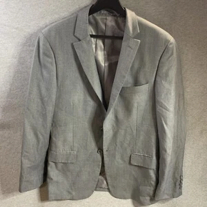 Giorgio Fiorelli Men’s Silver Blazer Jacket Size 41 Waist Button-Up Italian Cut - Picture 1 of 8