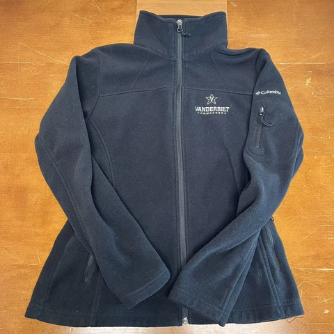 Vanderbilt Commodores Jacket Womens Large Black Full Zip Fleece Columbia Cover