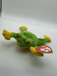 McDonalds Ty Teeny Beanies Smoochy Frog 5 1/2" From 1993 - Picture 1 of 5