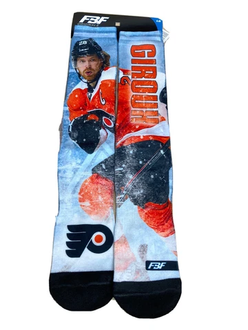 Philadelphia Flyers Giloux Mens NHL Crew Socks Large New AR186 Cover