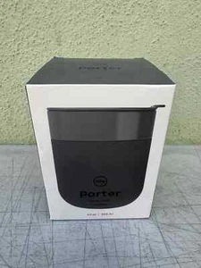 Porter To-Go Mug-Ceramic Mug w/ Protective Silicone Sleeve, Charcoal, 12 oz.-NEW - Picture 1 of 3