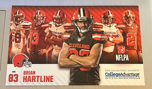 BRIAN HARTLINE Cleveland Browns 2015 Special Edition Jumbo Card Ohio State - Picture 1 of 1