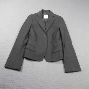 Scanlan Theodore Womens Blazer Jacket 10(AU) Small Black Patterned Office Work - Picture 1 of 10