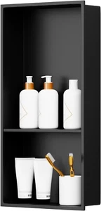 13" X 19" Shower Niche Stainless Steel Bathroom Storage Shower Installation Kit - Picture 1 of 5