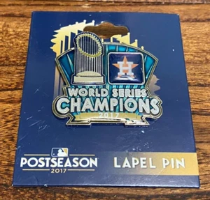Houston Astros 2017 World Series Champions Official Logo Lapel Pin PSG MLB Auth - Picture 1 of 4