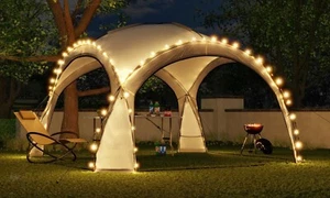 Tonnelle de jardin 3.5x3.5m avec éclairage LED et capteur solaire. Tente de f... - Imagen 1 de 9