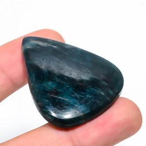Neon Blue Apatite 3.7x4.6mm Natural Cabochon Fine Loose Gemstone 101.25Cts. L505 - Picture 1 of 3