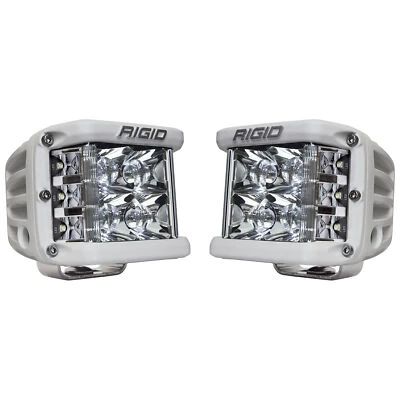 Rigid 862213 D-SS PRO Spot White Square LED Lights Pair Kit Set White Aluminum - Image 1 of 4
