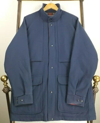 PENDLETON USA Medium Mens Wool Flannel Lined Long Field Jacket Coat Full Zip - Image 1 of 4