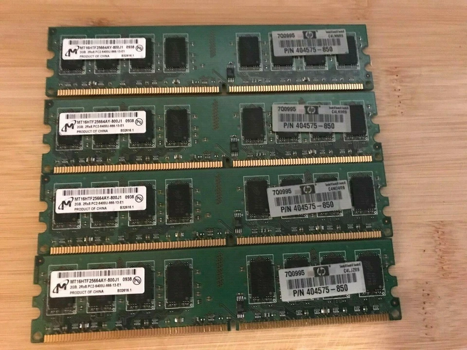 HP 8GB (4x2GB) DDR3 PC3-10600U Desktop Memory Dell, HP, Compaq, ASUS, IBM - Image 1 of 1