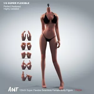 US 1/6 Super Flessibile Corpo Senza Cuciture Rame Pelle Abbronzante per 12" Action Figure Giocattolo - Foto 1 di 9