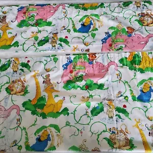 Set tenda e valance strada safari giungla finestra asta tascabile vintage - Foto 1 di 12